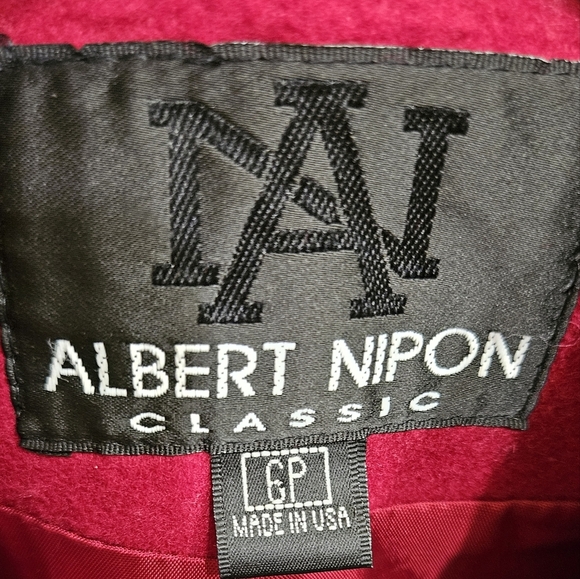 Offers Vintage Albert Nipon Red Long Coat - Picture 4 of 14
